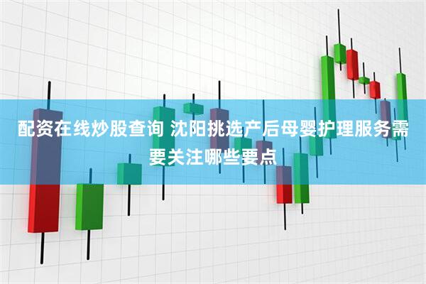 配资在线炒股查询 沈阳挑选产后母婴护理服务需要关注哪些要点